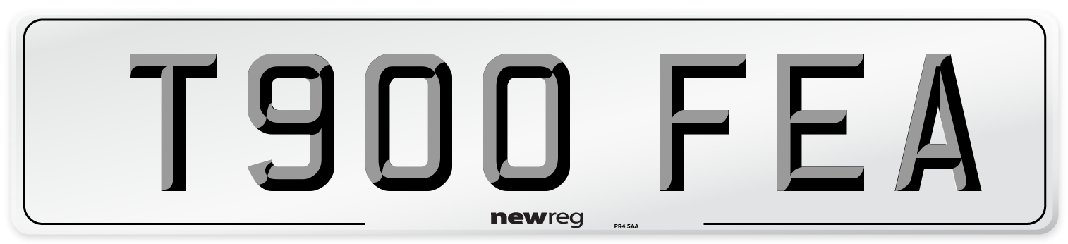 T900 FEA Number Plate from New Reg